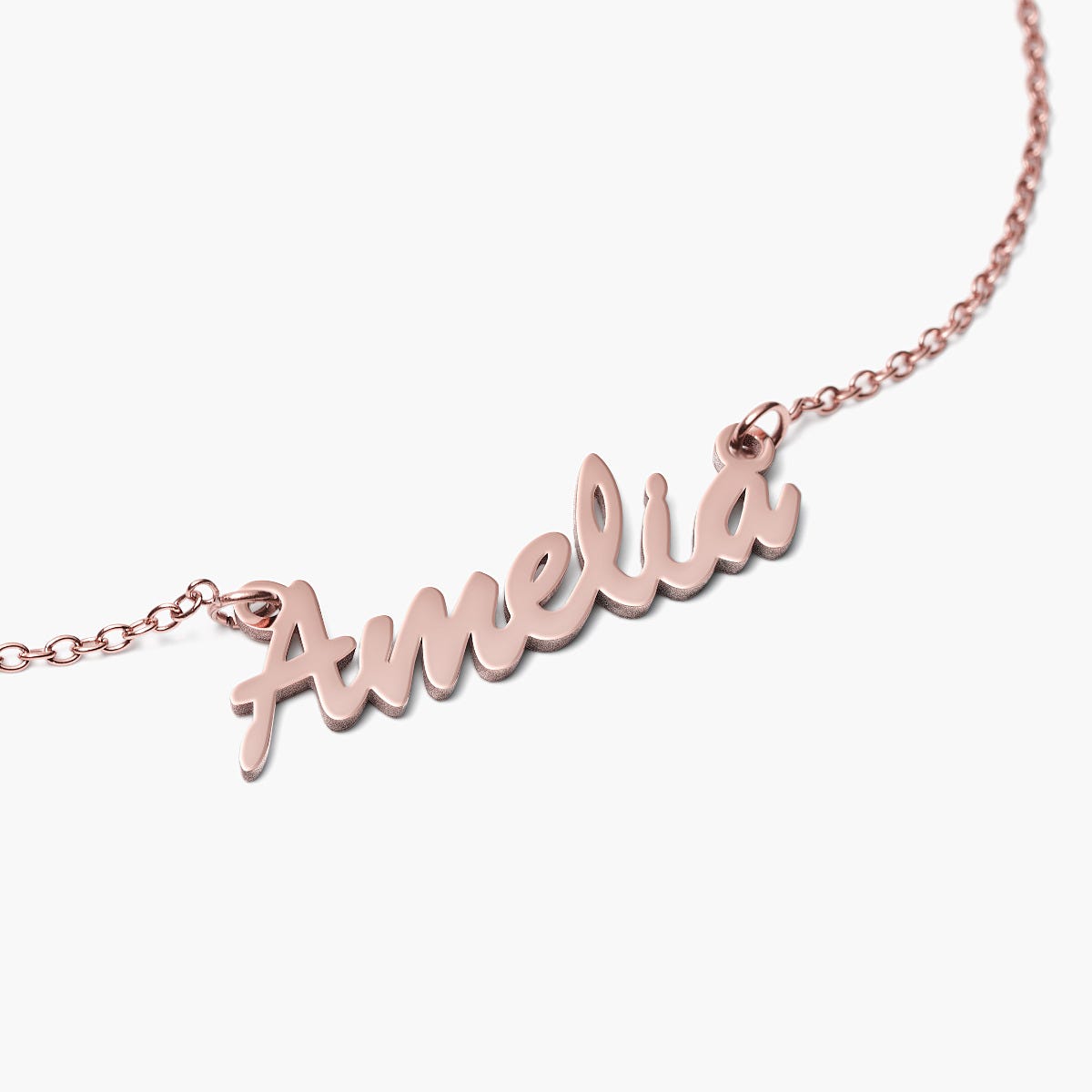 Script Name Necklace with Chain Included