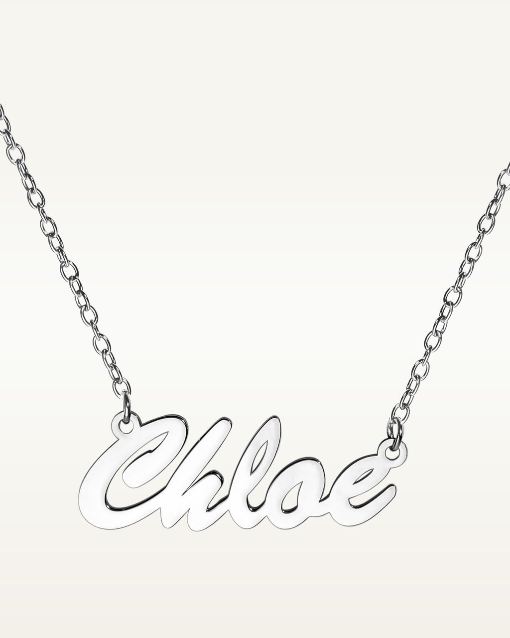 Script Name Necklace with Chain Included