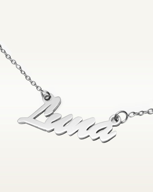 Script Name Necklace with Chain Included