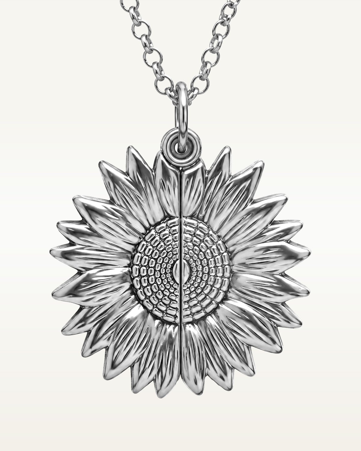 Exclusive Sunflower Photo Necklace & Chain