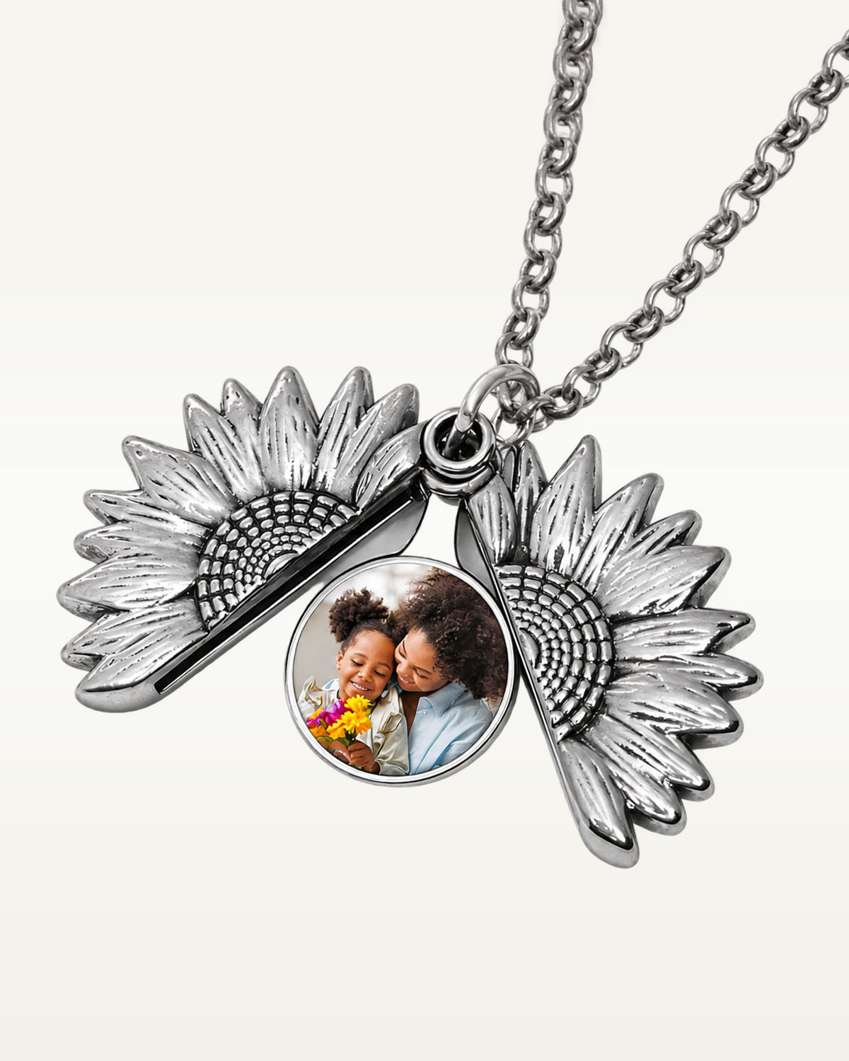 Exclusive Sunflower Photo Locket & Chain