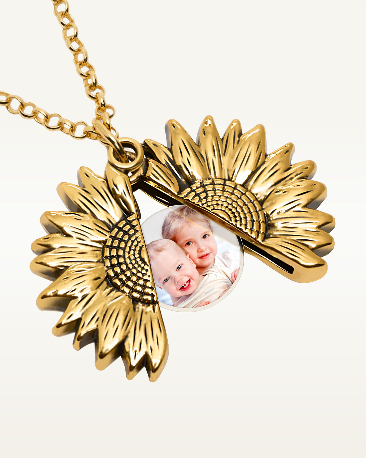 Exclusive Sunflower Photo Locket & Chain