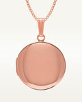 Rose Gold Plated Classic Round Photo Locket