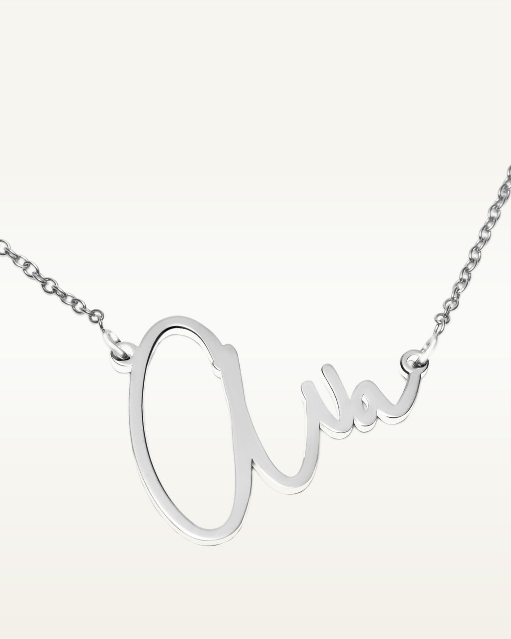Modern Script Name Necklace with Chain Included