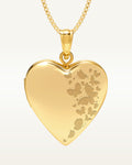 14k Yellow Gold Butterflies Photo Locket
