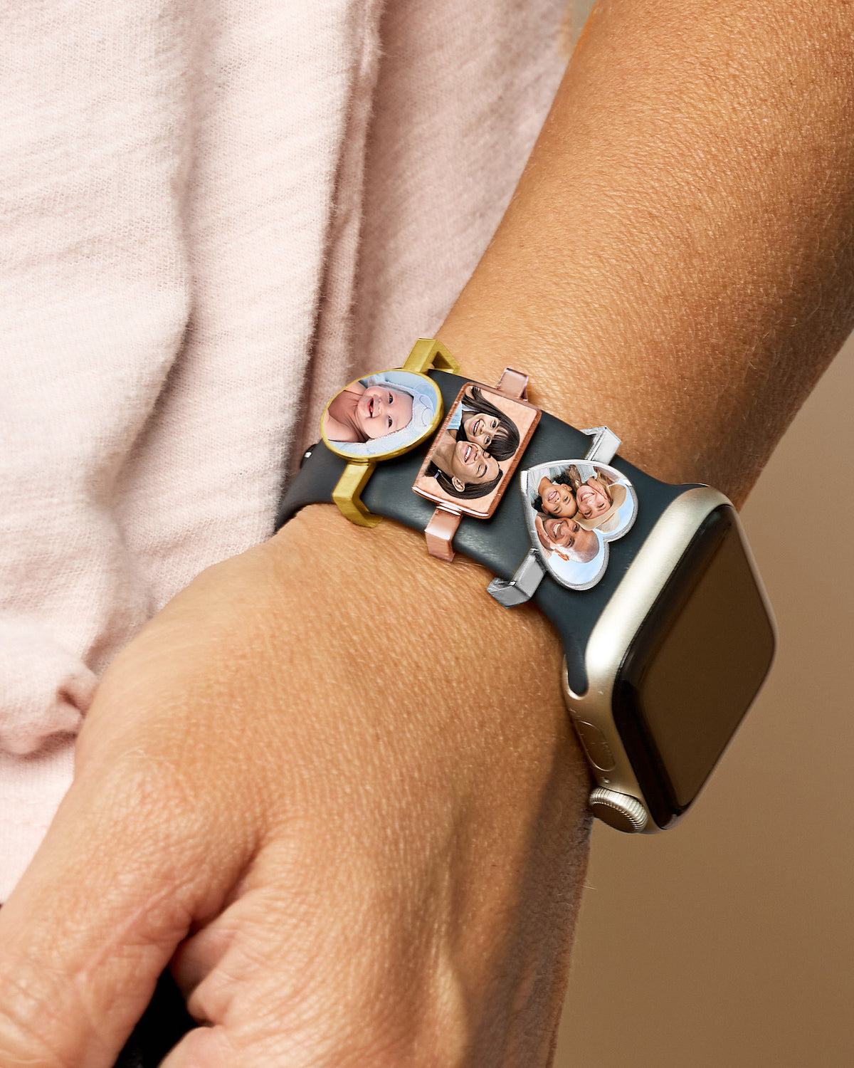 Smart Watch Photo Charm - on model