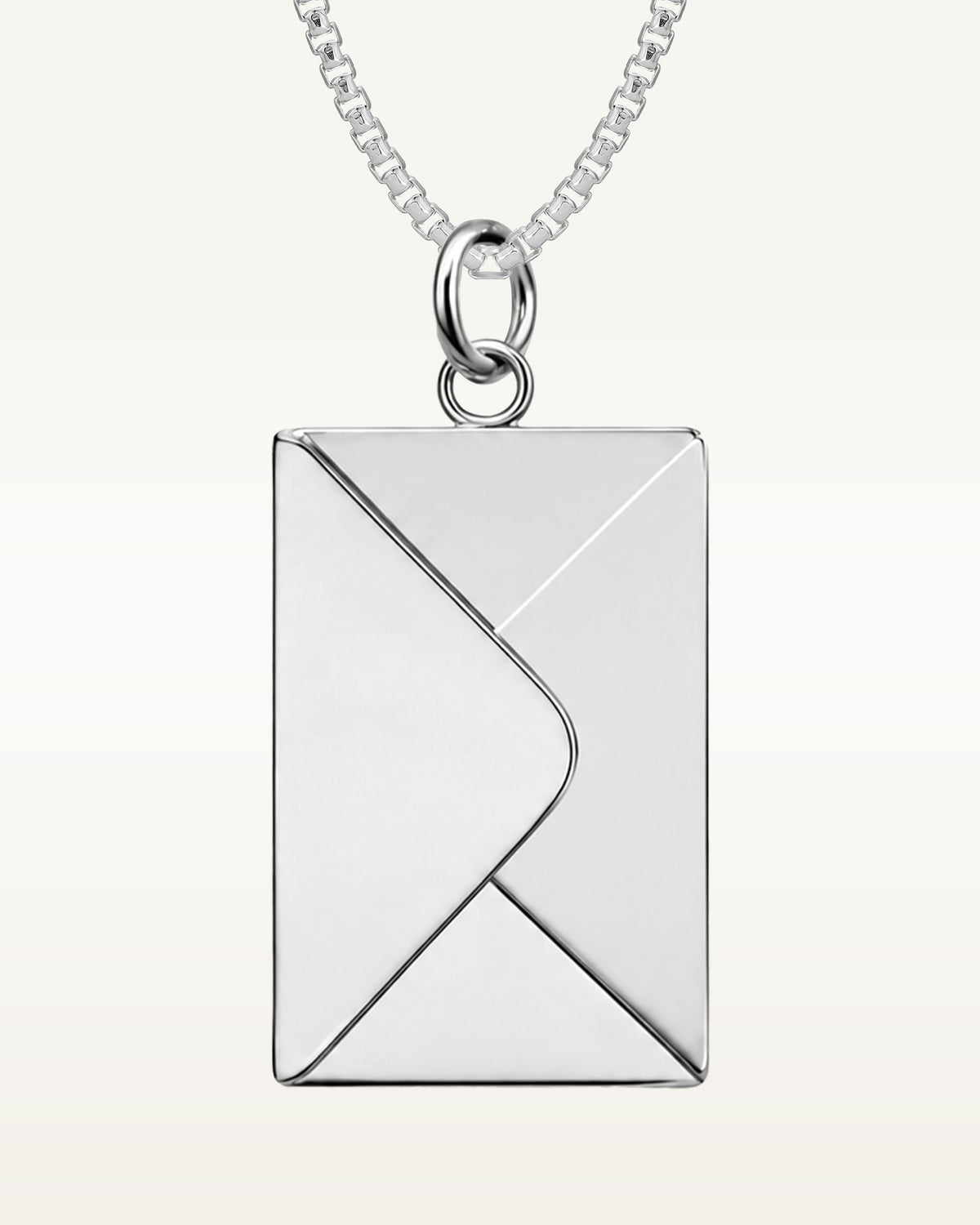Stainless Steel Envelope Photo Locket