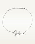 Exclusive Personalized Modern Script Name Anklet / Ankle Bracelet - Adjustable Size