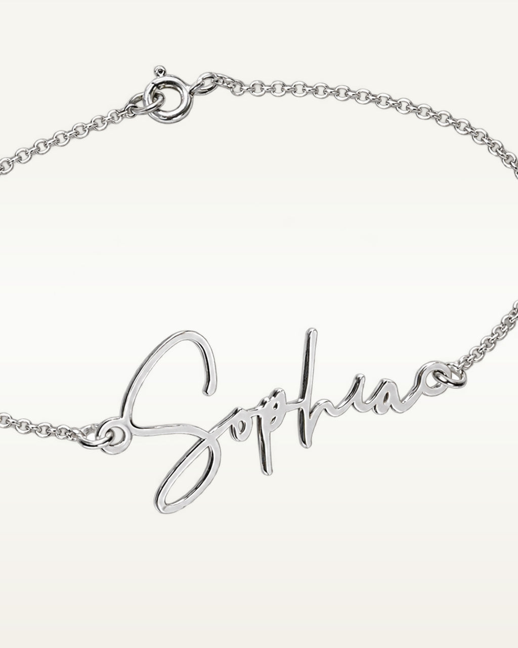 Exclusive Personalized Modern Script Name Anklet / Ankle Bracelet - Adjustable Size