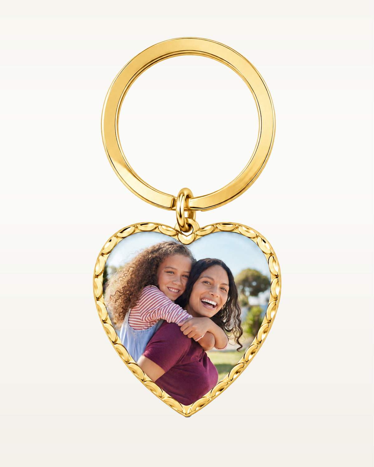 Heart Photo Key Chain