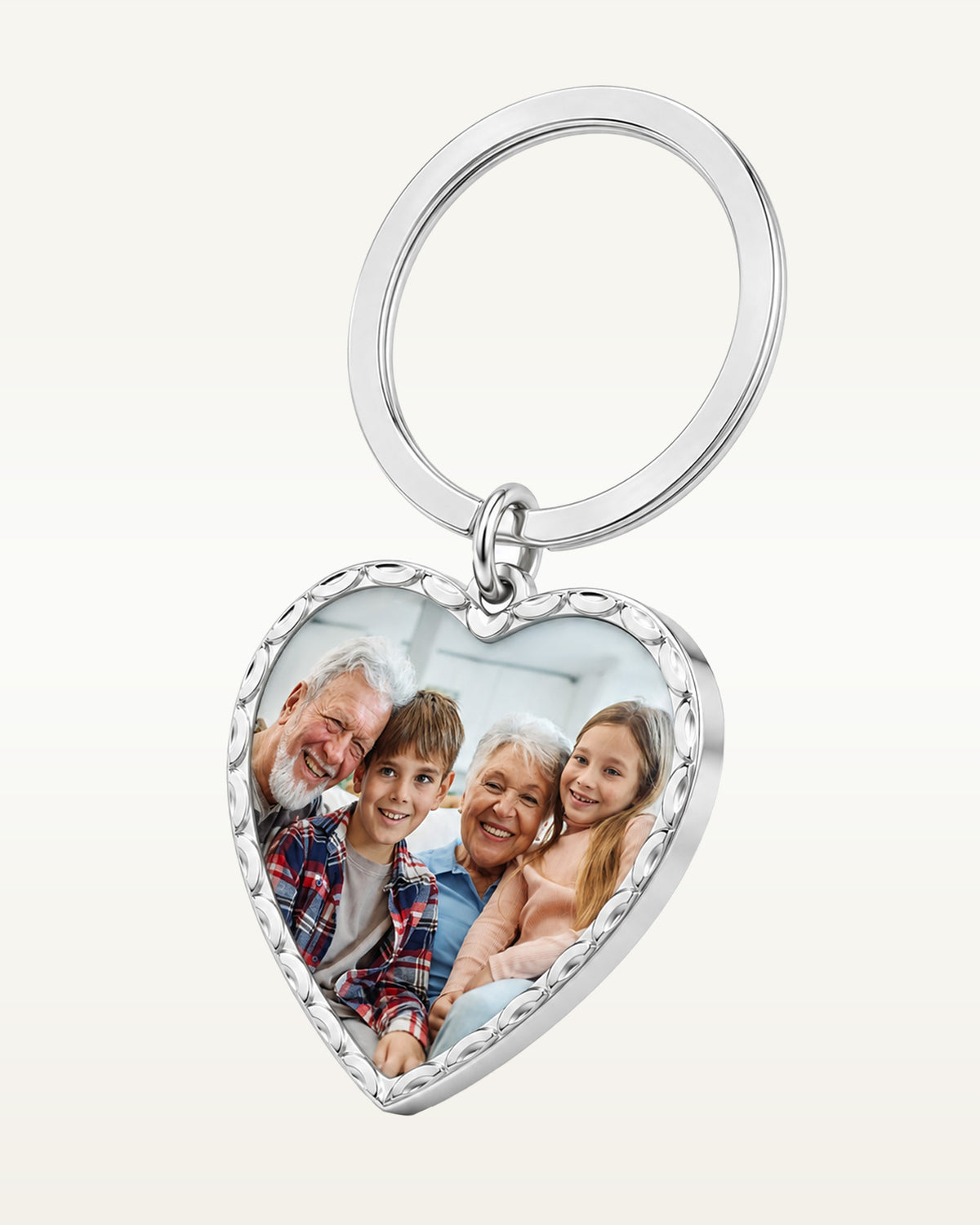 Heart Photo Key Chain