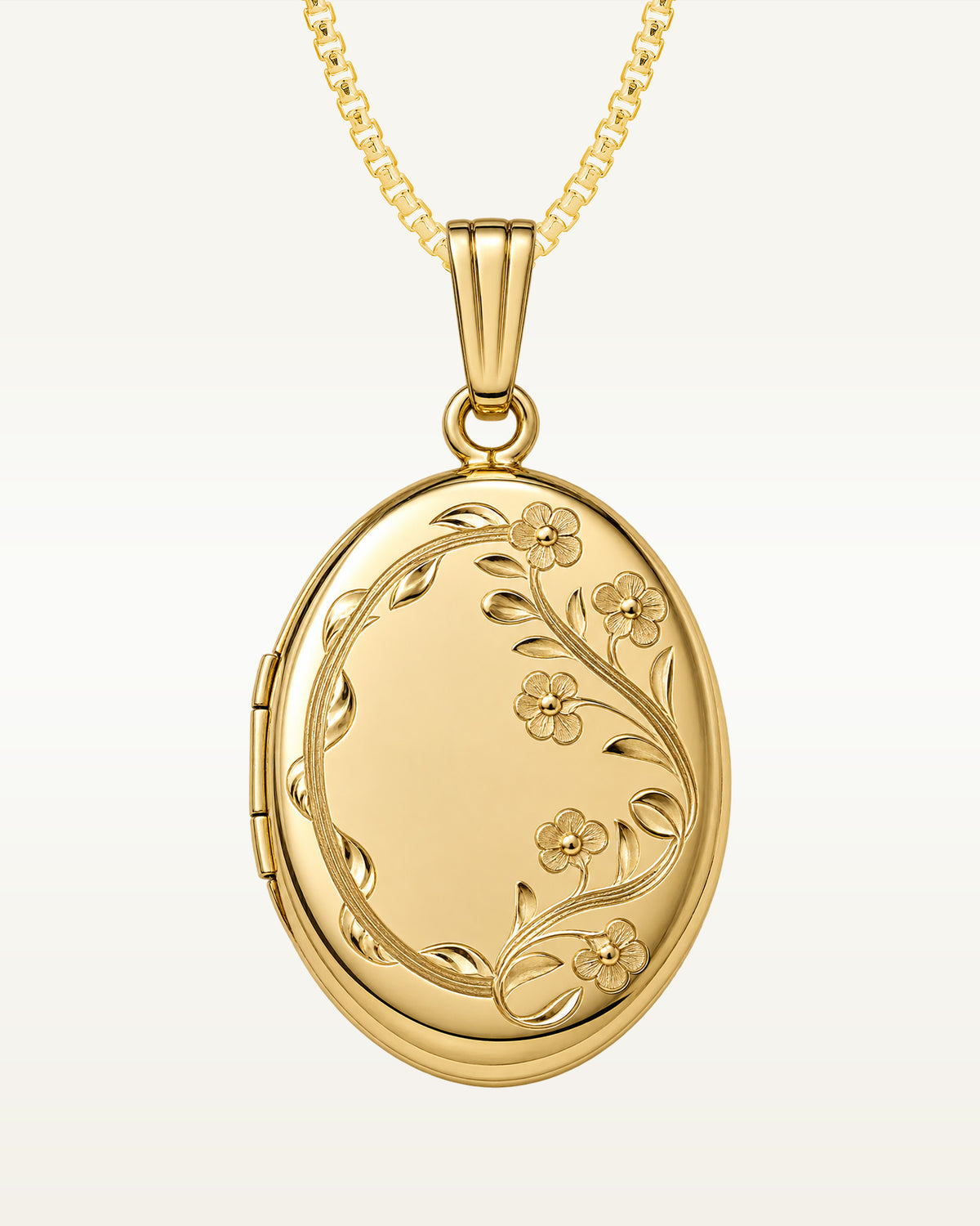 14k Gold Filled Oval Photo Locket