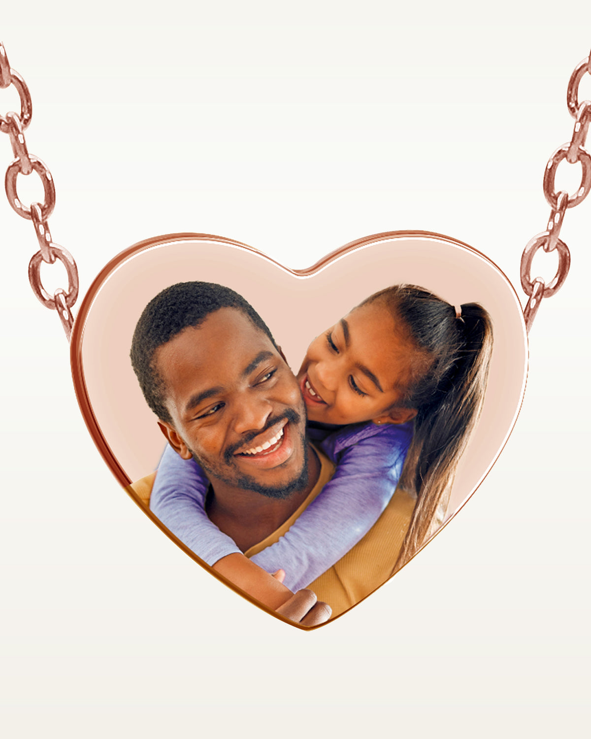Custom Photo Stainless Steel Heart Necklace