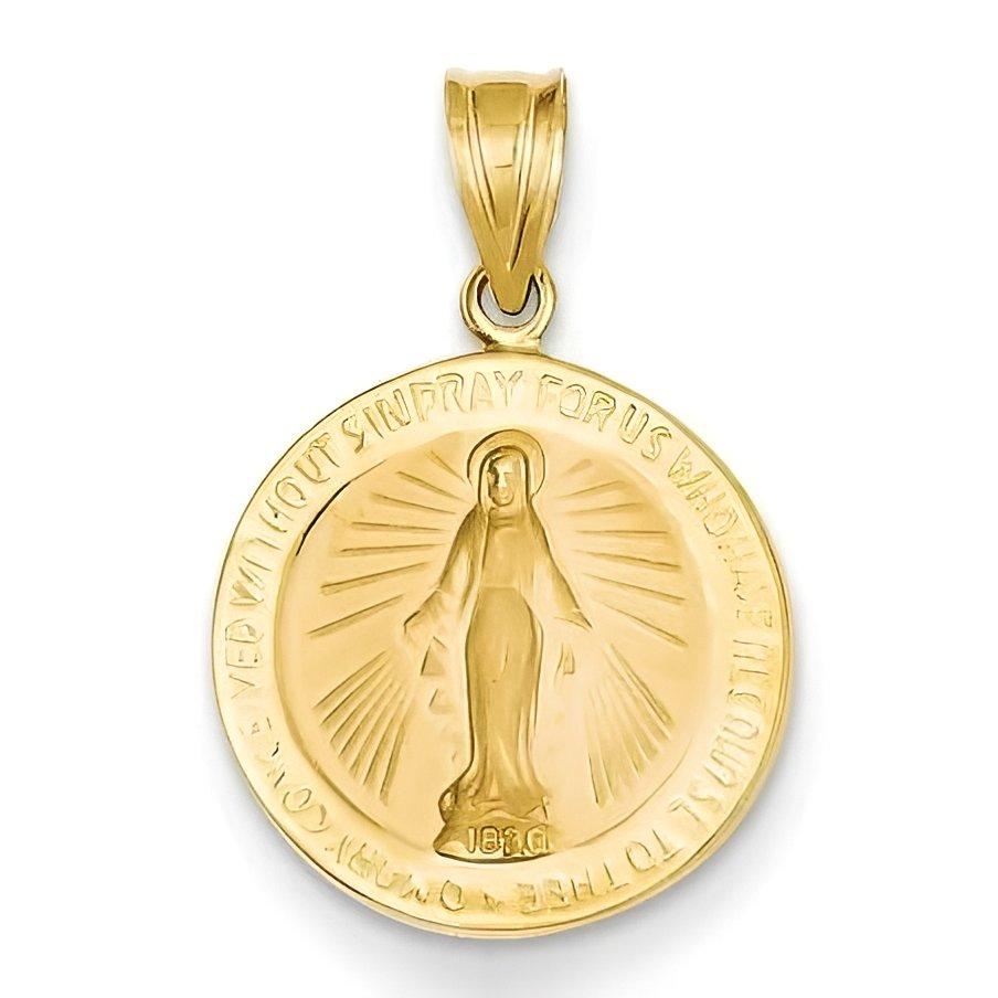 14K Yellow Gold Miraculous Medal