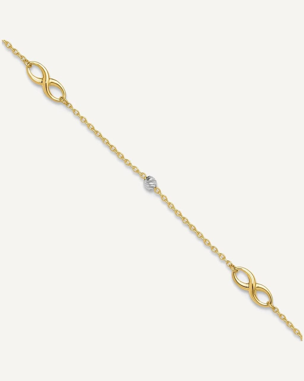 Gold Infinity Anklets – View 2