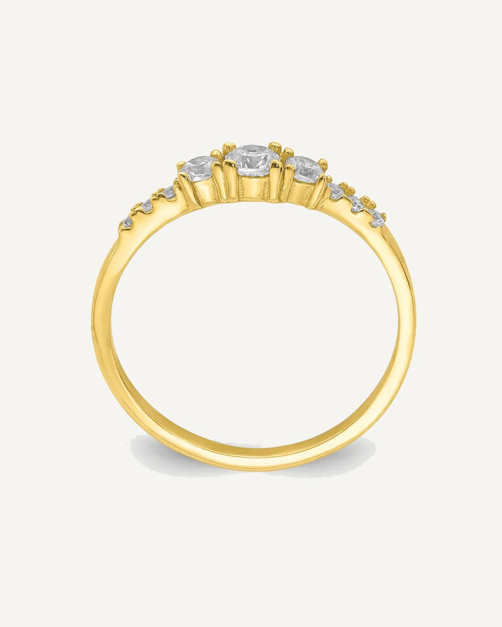 10K CZ Fancy Size 2.5 Ring – View 2