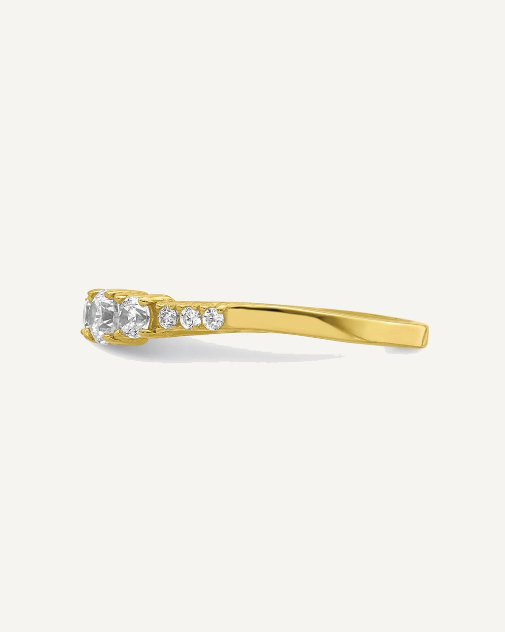 10K CZ Fancy Size 2.5 Ring – View 3