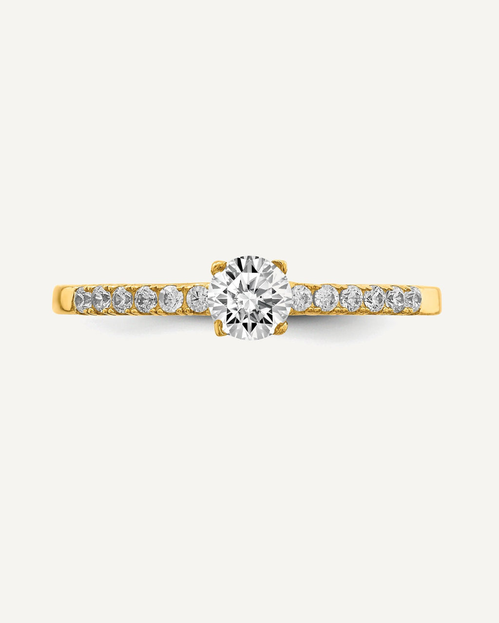10K Clear CZ Fancy Ring – View 5