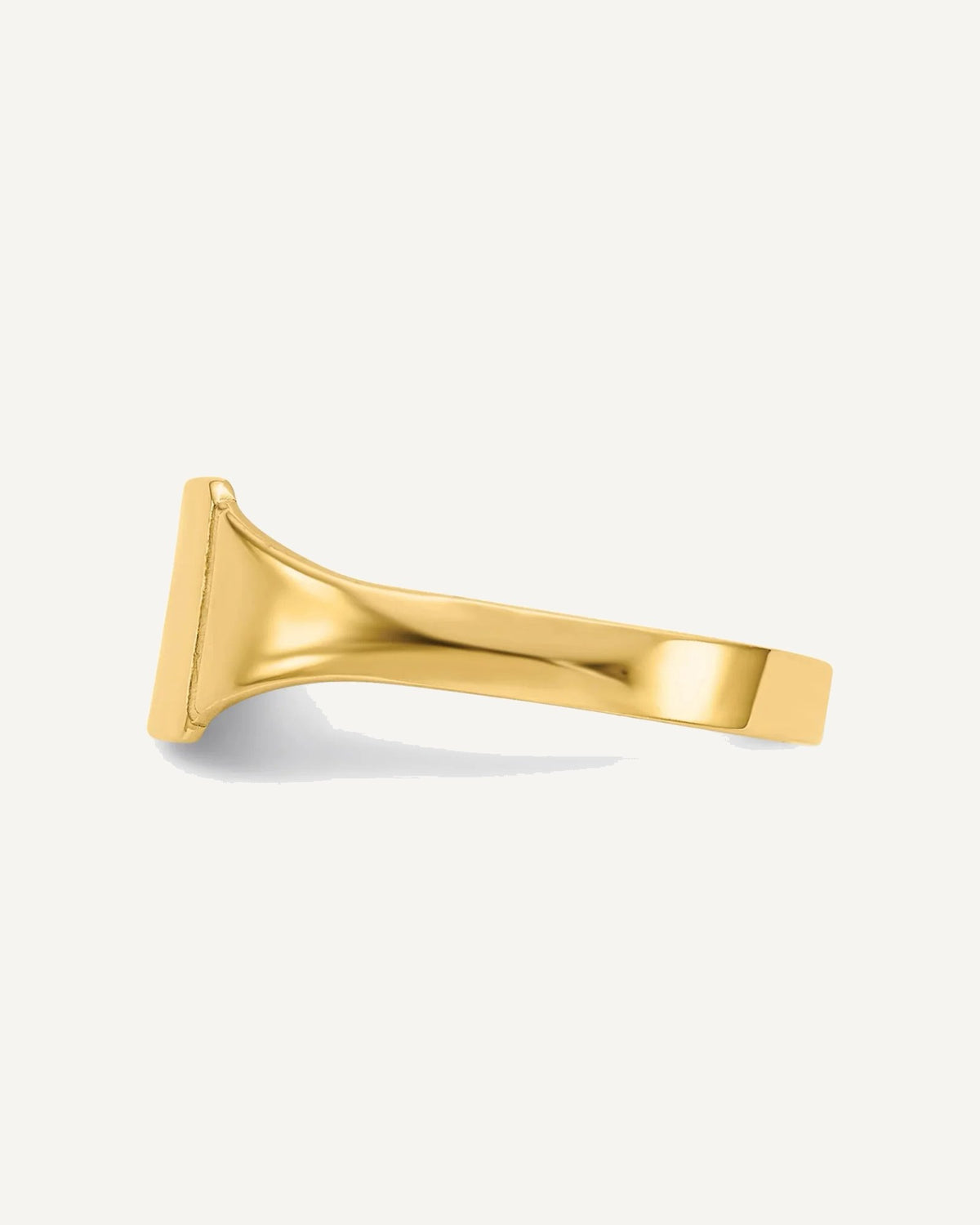 Gold Polished Children's Signet Rings – View 10