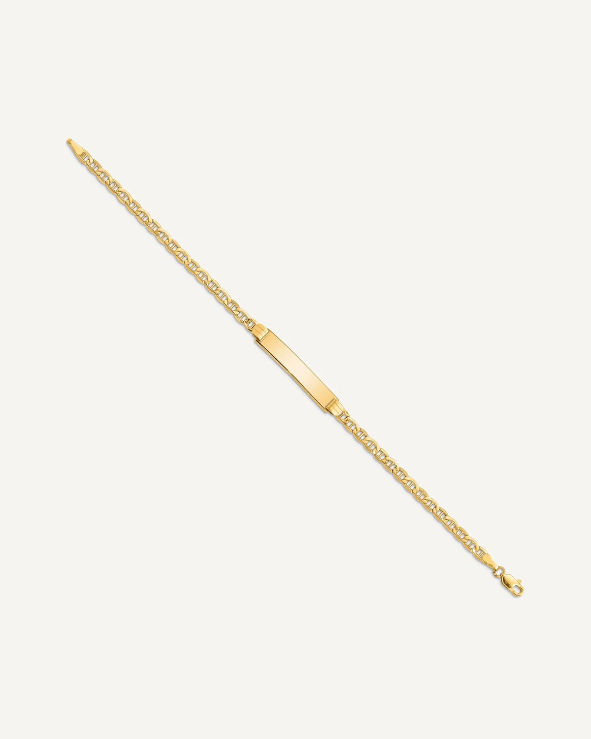 Semi-solid Anchor Link ID Bracelets — None, None – View 6