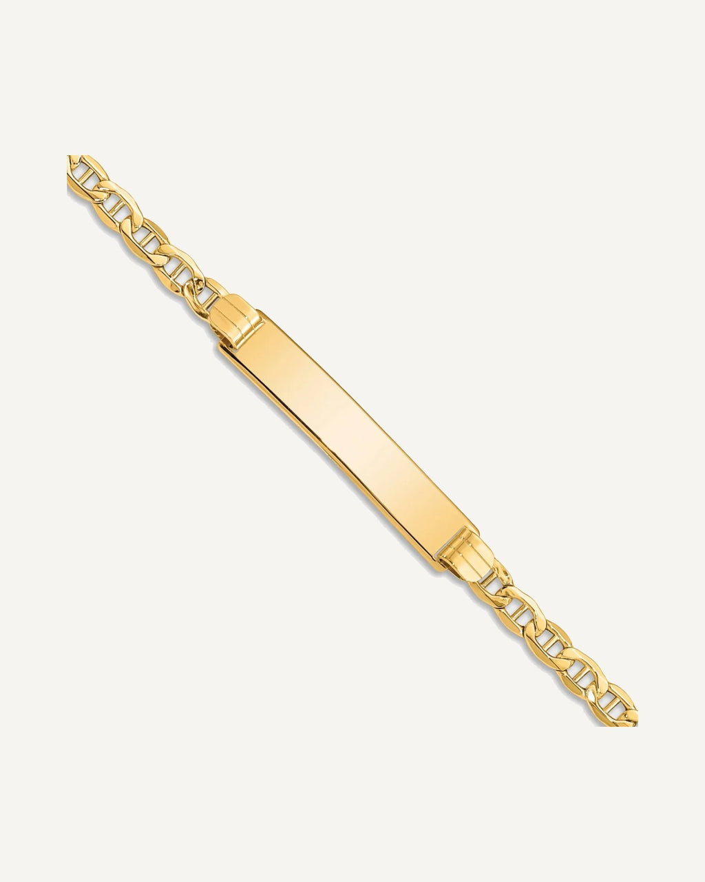 Semi-solid Anchor Link ID Bracelets — None, None – View 5