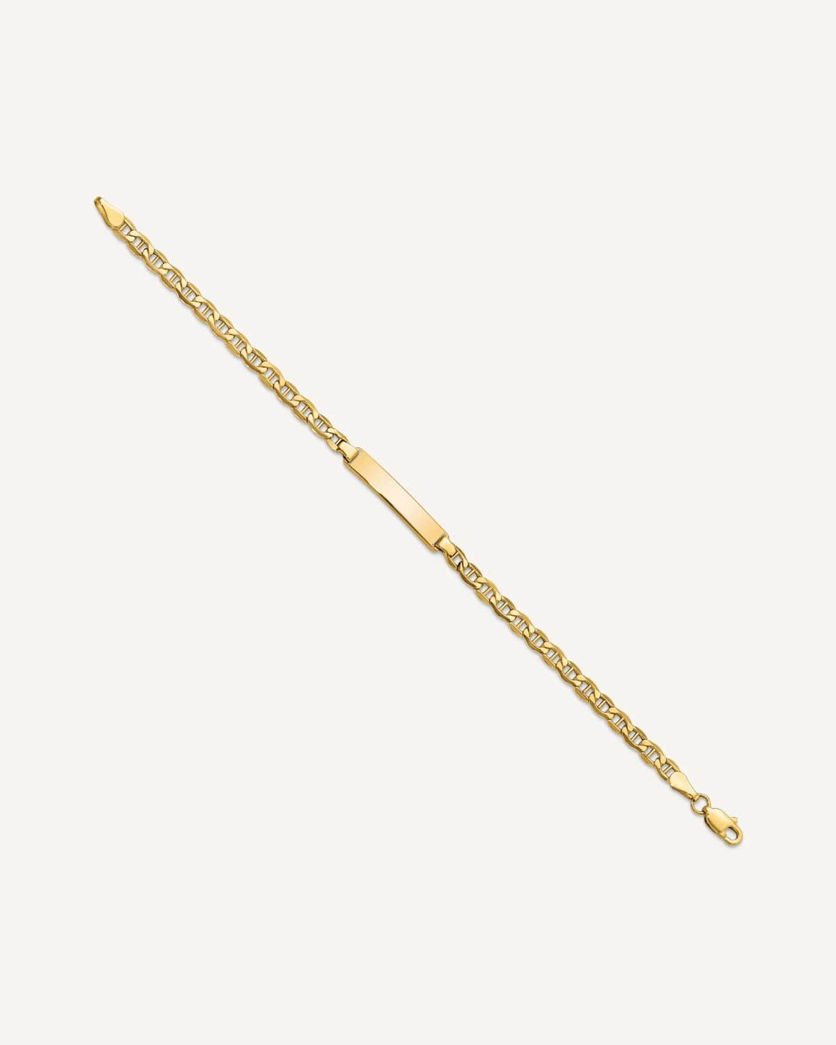 Semi-solid Anchor Link ID Bracelets — None, None – View 2