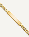 Semi-solid Anchor Link ID Bracelets — None, None – View 1