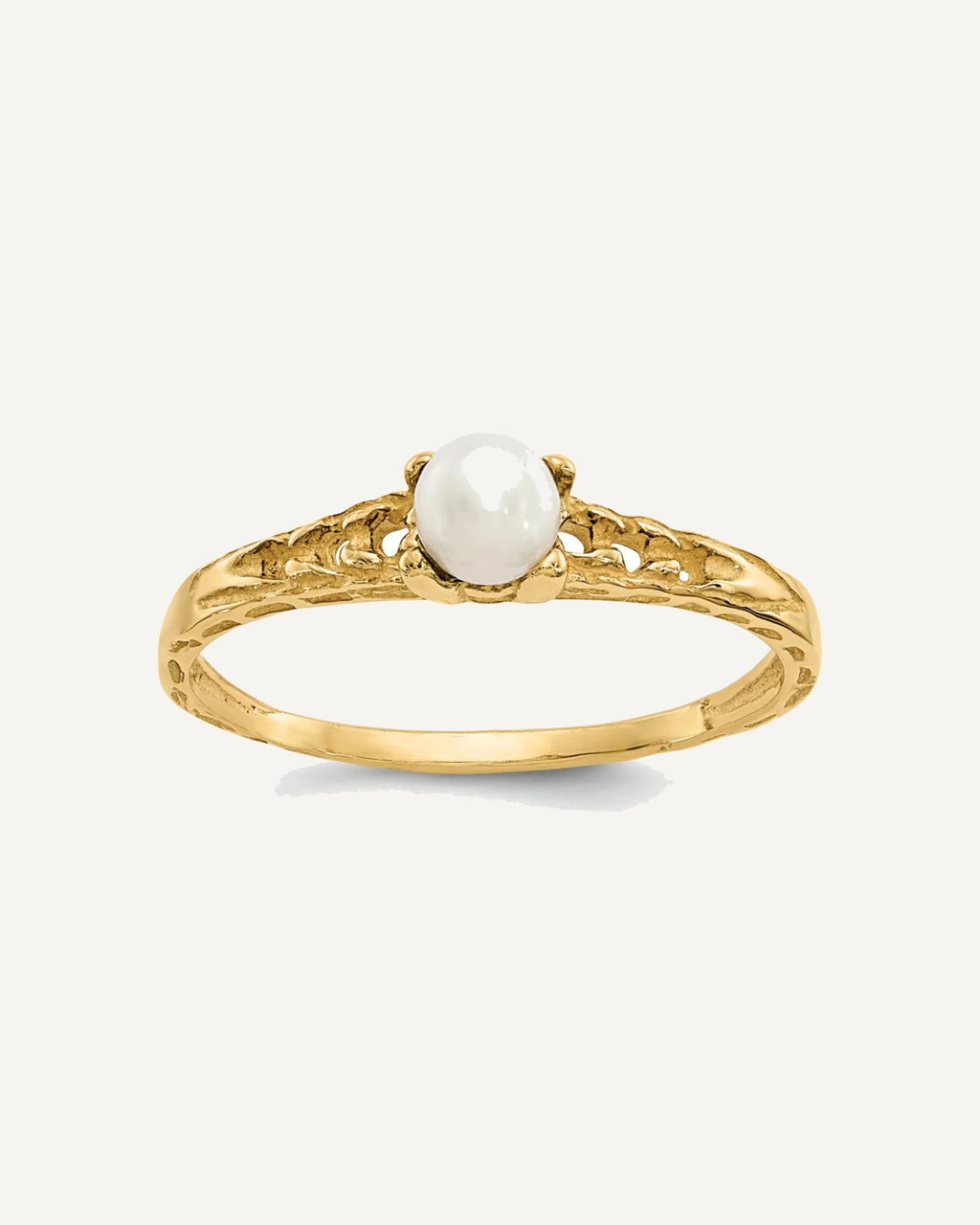 Madi K Birthstone Baby Rings — Near Round, Faceted – View 1