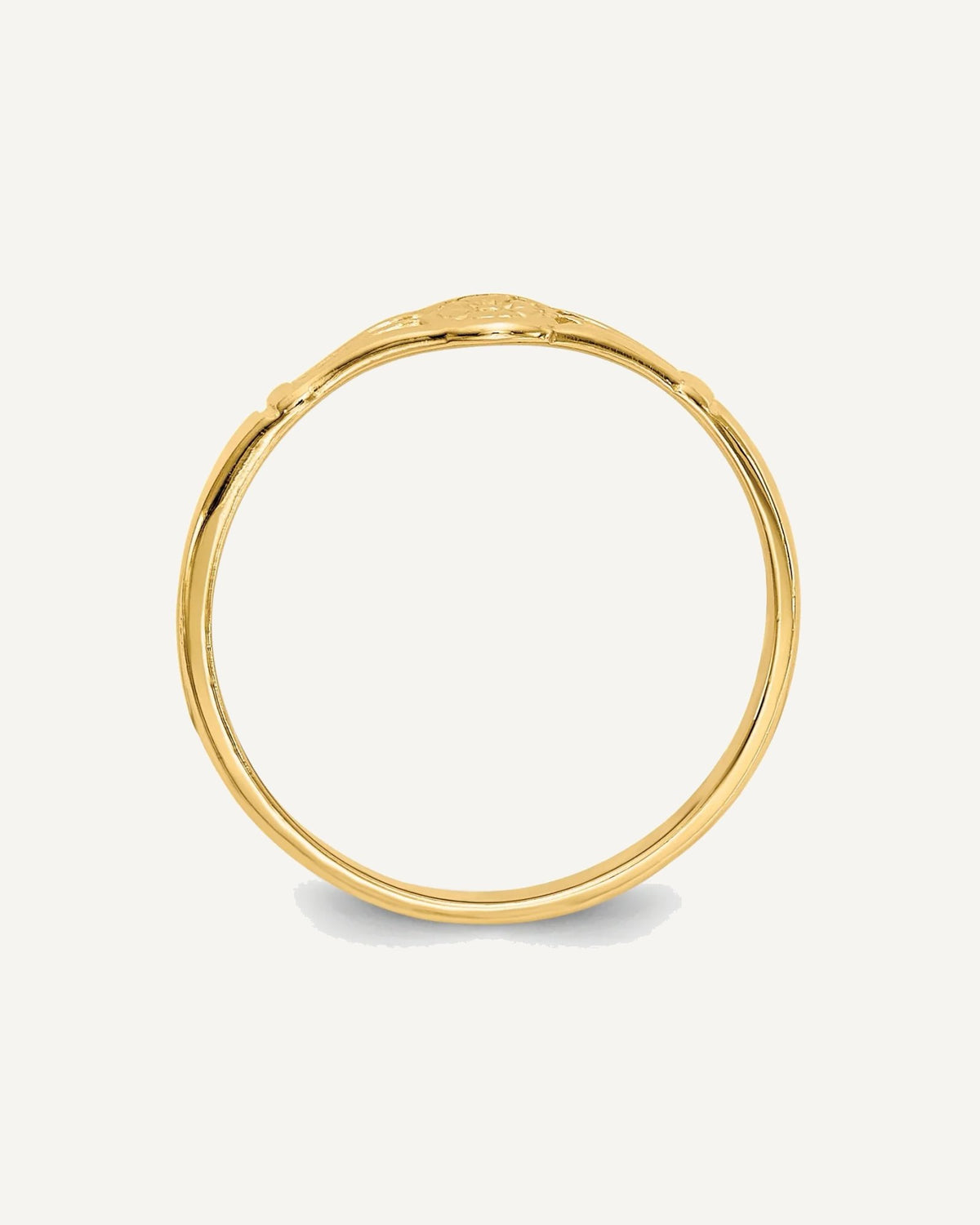 Gold Polished Children's Rings – View 8