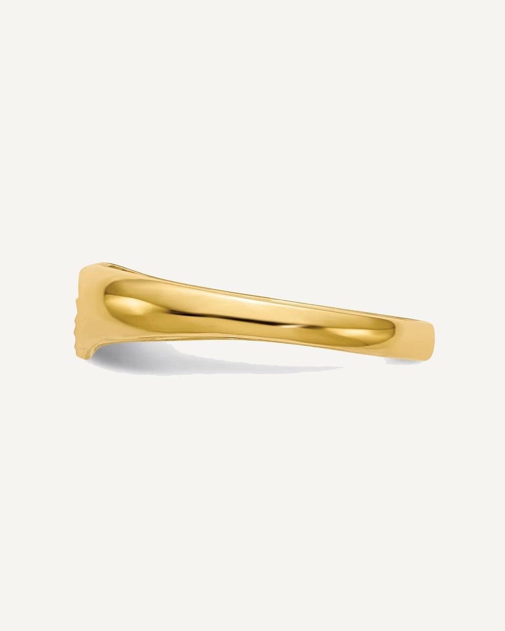 Gold Polished Children's Heart Rings – View 3