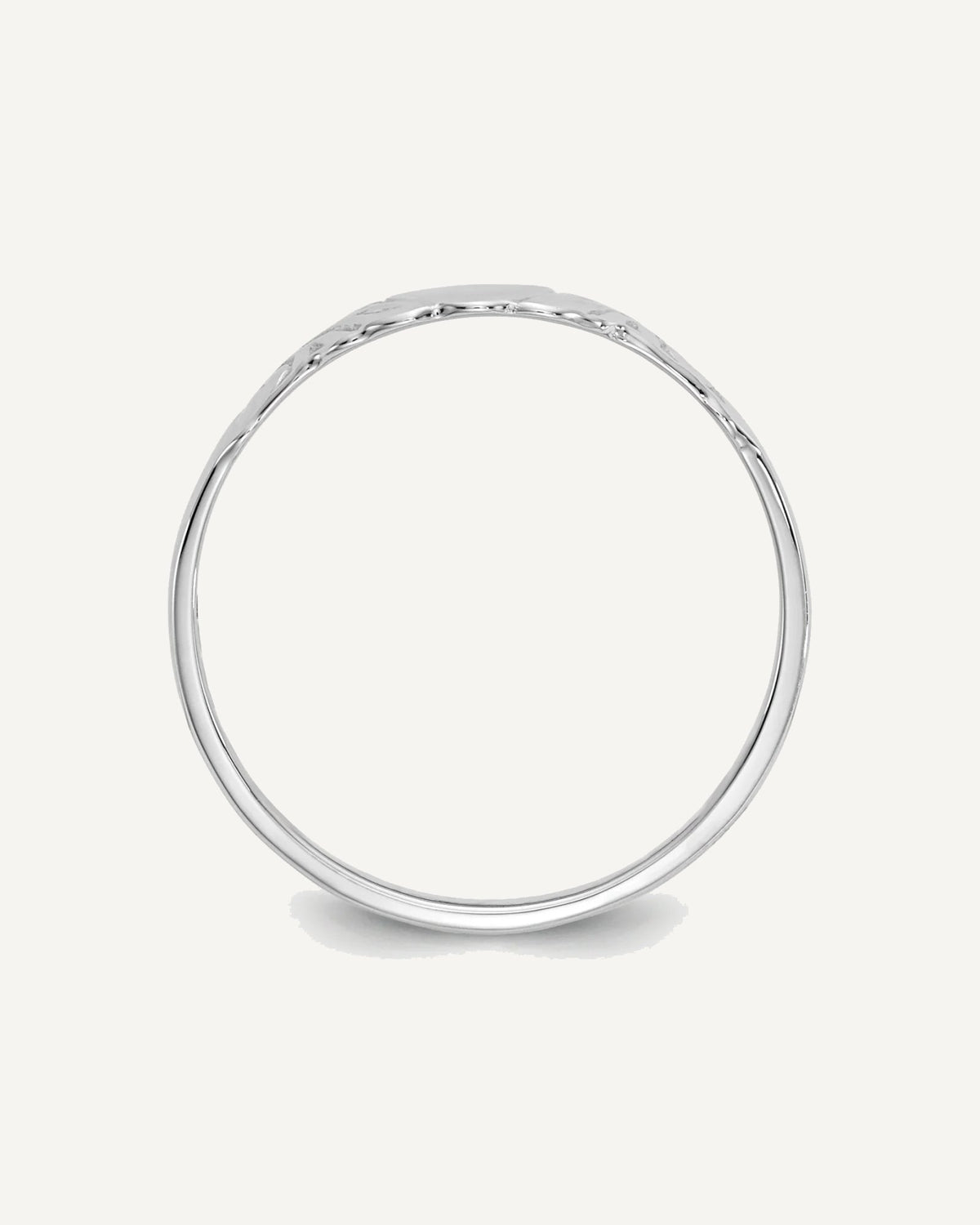 Gold Polished Children's Heart  Rings – View 2