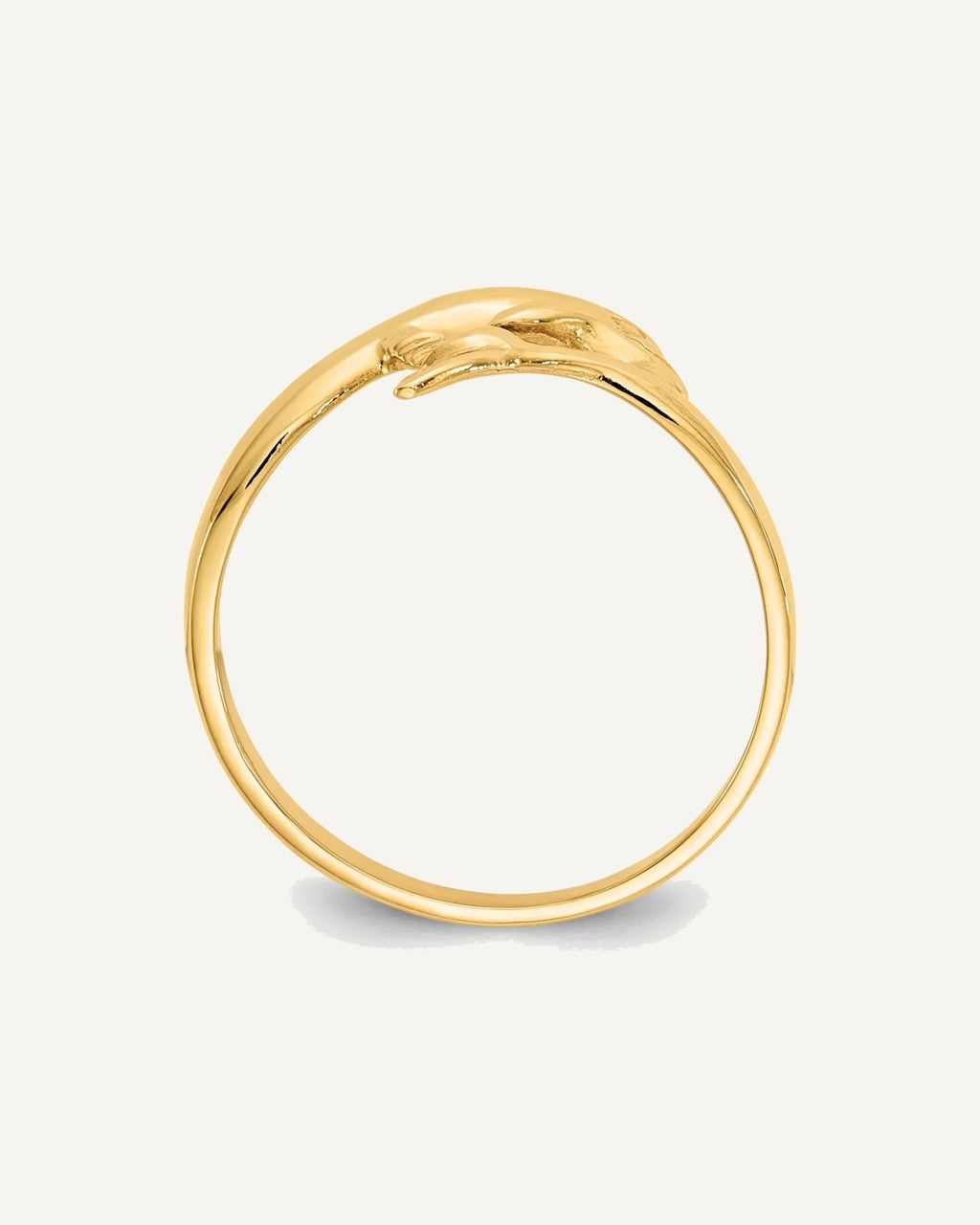 Gold Polished Dolphin Rings – View 8