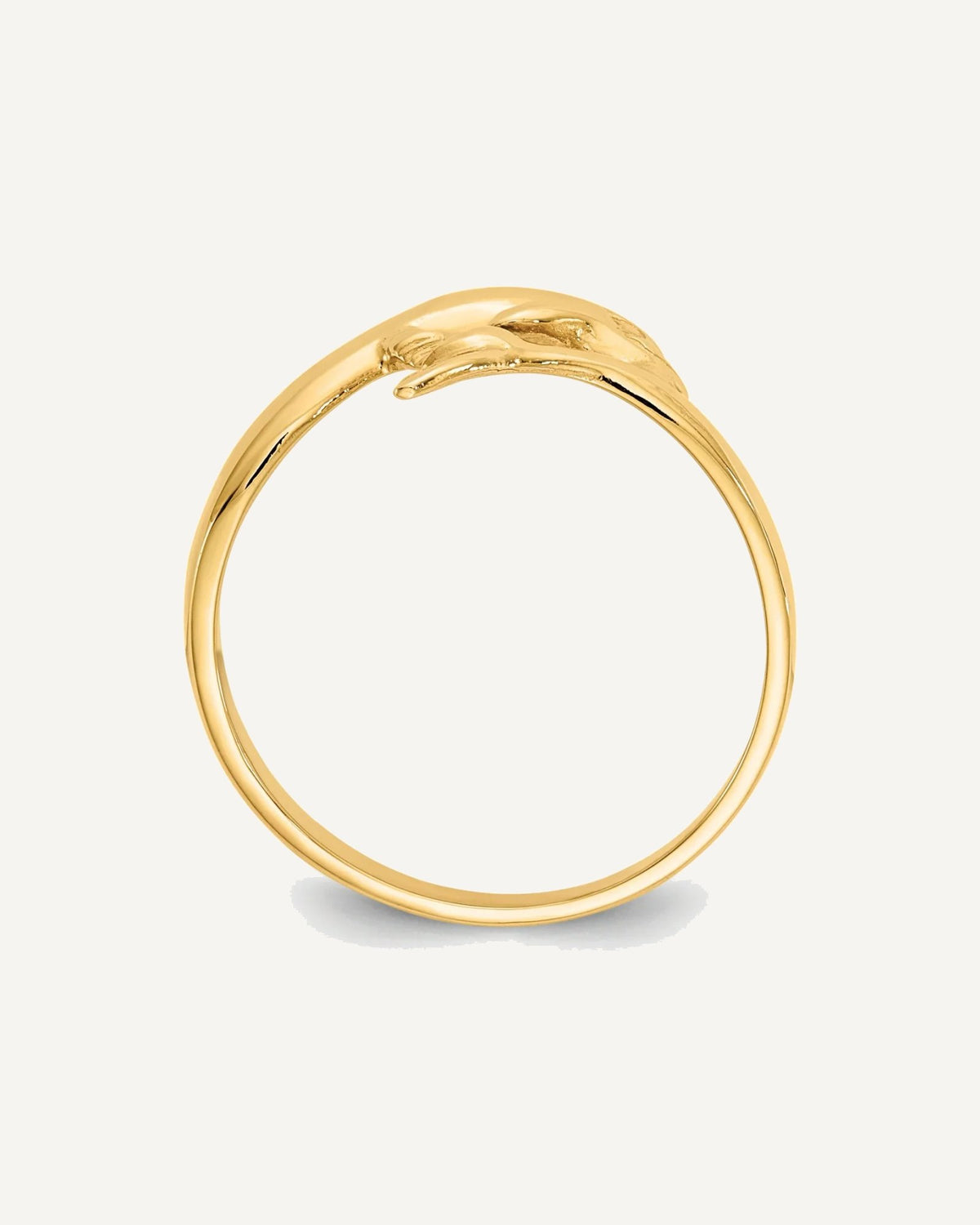 Gold Polished Dolphin Rings – View 8