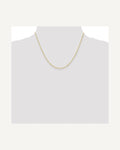 Former on-model view — 10K Yellow Gold 1.1mm Singapore Chain