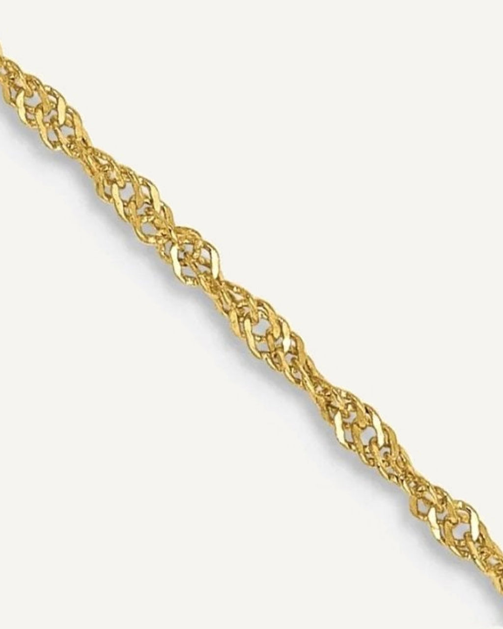 10K Yellow Gold 1.1mm Singapore Chain