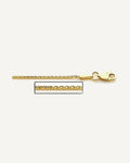 14K Yellow Gold 1.0mm Classic Wheat Chain