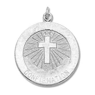Sterling Silver Confirmation Religious Medal