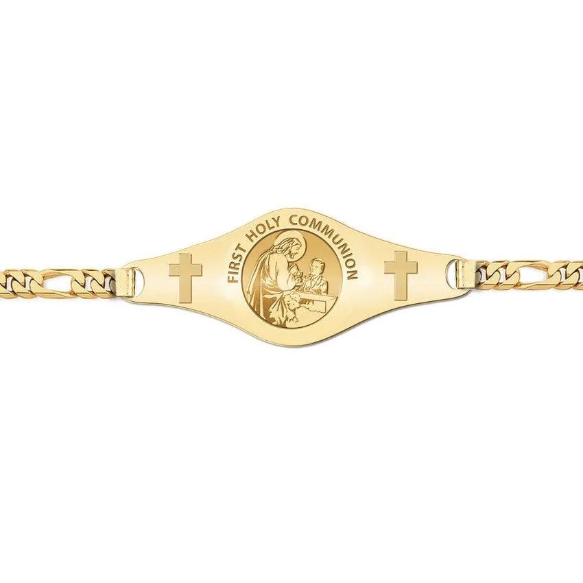 First Holy Communion for a Boy Religious Bracelet "EXCLUSIVE"