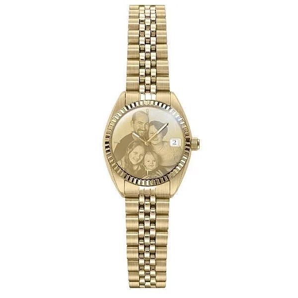 Women's Custom Swiss QuartzLine Photo Laser Watch