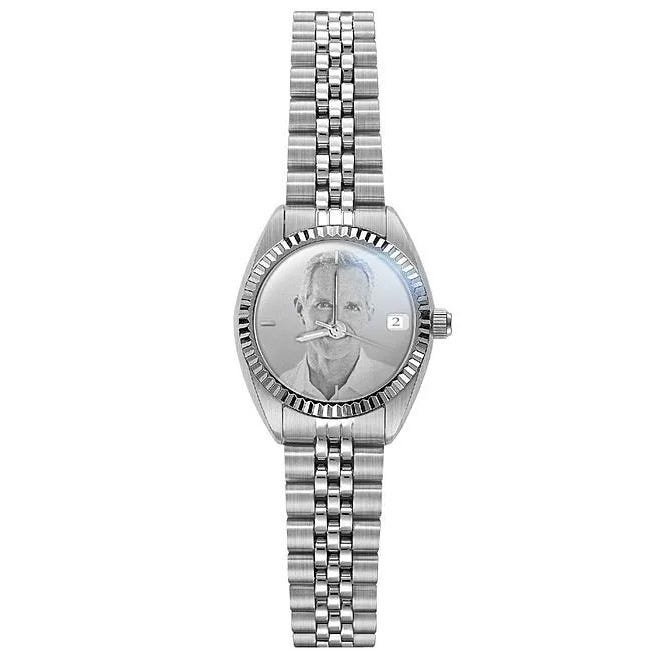 Women's Custom Swiss QuartzLine Photo Laser Watch