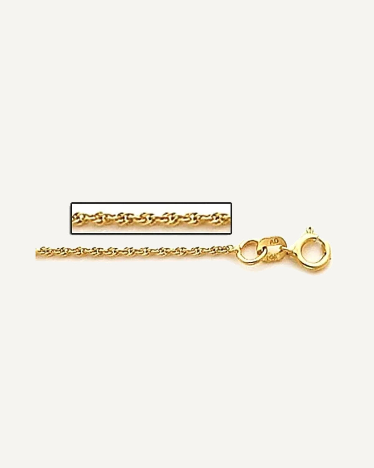14K Yellow Gold 1.5mm Cable Link Chain