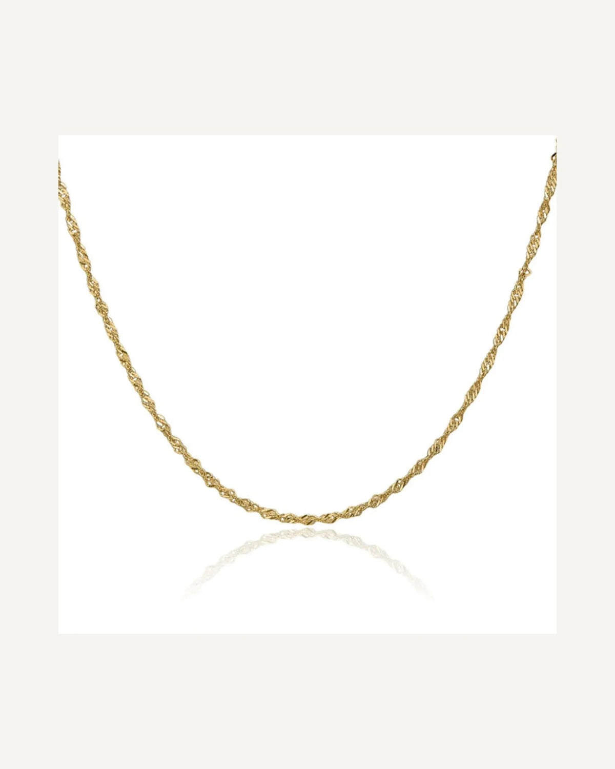 14k 1.6mm Singapore Chain