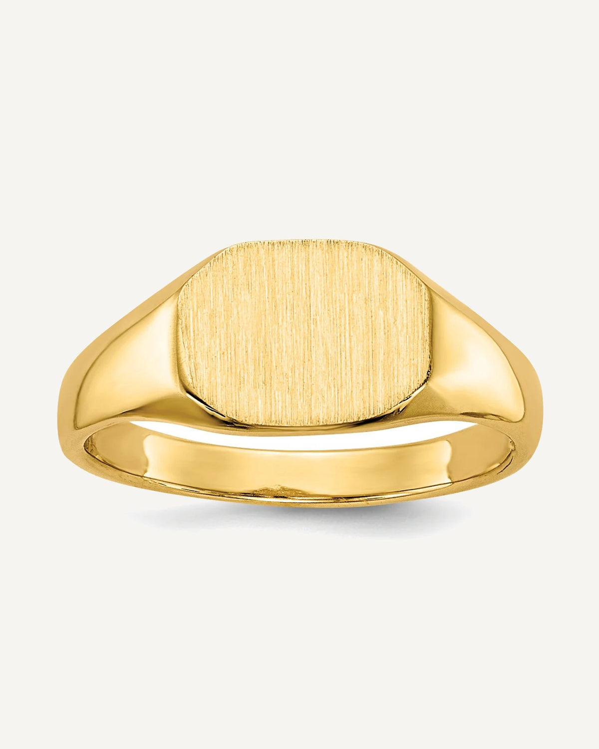 14K Gold Boy's Octagon Signet Ring