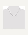 Former on-model view — 14K White Gold 0.8mm Box Chain