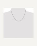 Former on-model view — 14K White Gold 1.5 mm Rolo Chain