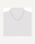 Former on-model view — 14K White Gold .8mm Singapore Chain