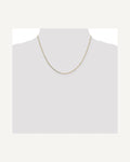 Former on-model view — 14K Yellow Gold  0.7mm Box Chain