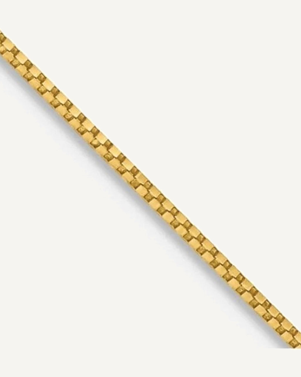14K Yellow Gold  0.7mm Box Chain