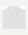 Former on-model view — 14K Yellow Gold 1.0mm  Bead Chain