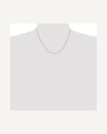 Former on-model view — 14K Yellow Gold 1.0mm Singapore Chain